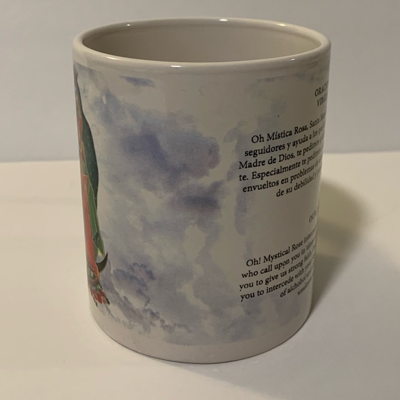 Virgen de Guadalupe Ceramic Mug With Prayer. Spanish And English. New - Picture 3 of 5